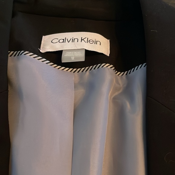 **New-Never Worn** Calvin Klein Black Two Button Blazer - Picture 6 of 7